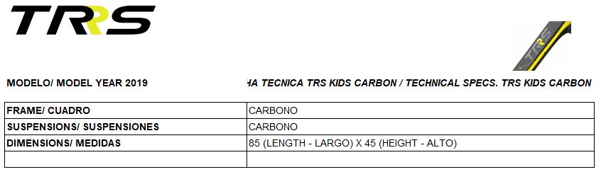 TRS KIDS CARBON 2019